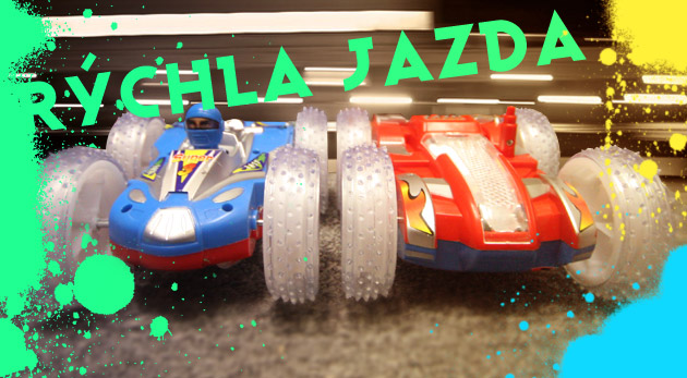 Obojstranné auto s hudbou a svetlom