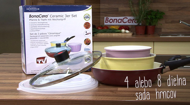 4 alebo 8-dielna sada hrncov BonaCera