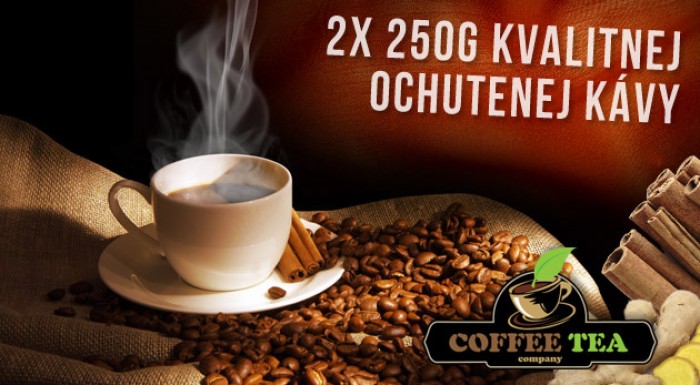 Dvojbalenie ochutenej kávy (2 x 250g).