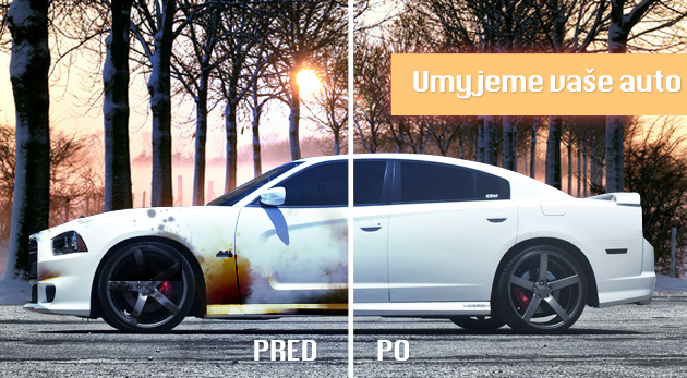 Ručné umytie auta.