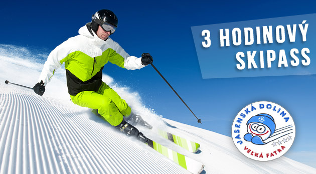 Trojhodinový skipass do Jasenskej doliny