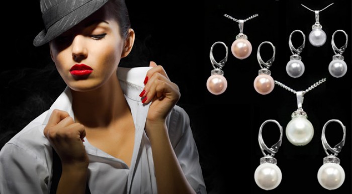 Elegantná súprava perál