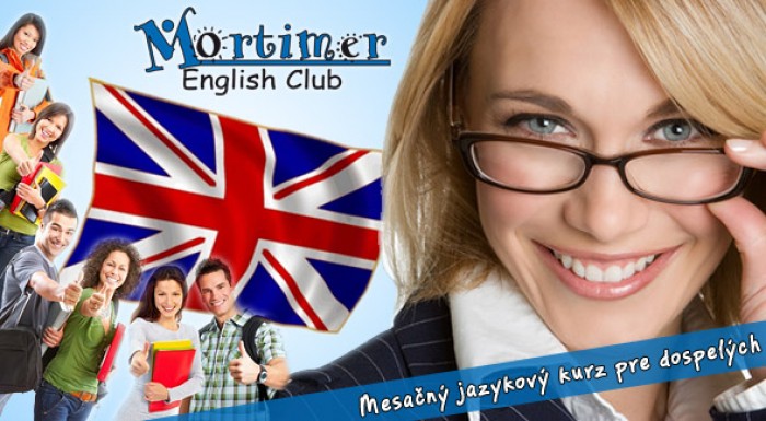 Mesačný jazykový kurz pre dospelých v Mortimer English Club - len za 34,80€. Angličtina pre začiatočníkov a "falošných začiatočníkov."