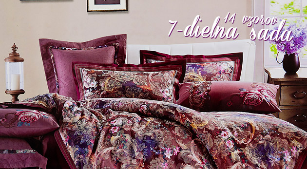 7-dielna posteľná súprava