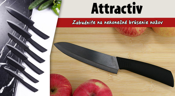 Keramický nôž vrátane poštovného a balného.