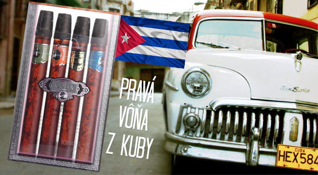 Parfumy Cuba v darčekovom balení s imitáciou cigár