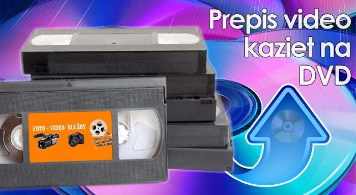 Profesionálny prepis kaziet na DVD nosiče