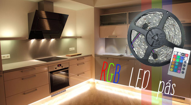 RGB LED pás 5 m s diódami
