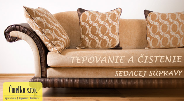 Tepovanie čalúnenej a čistenie koženej sedačky 