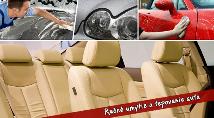 Umytie a vytepovanie Vášho auta len za 25€. Doprajte Vášmu autu po letnej záťaží kompletnú očistu.