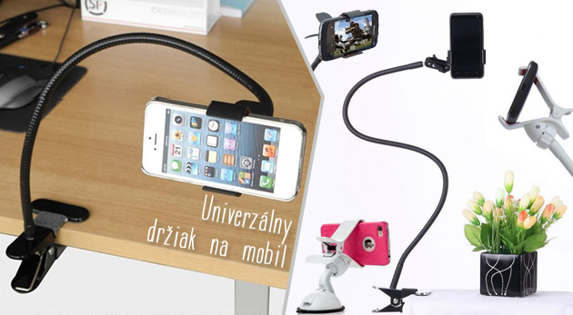Univerzálny držiak na mobil s dlhým ramenom