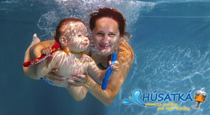 Kurz plávania pre bábätká alebo skúšobná lekcia