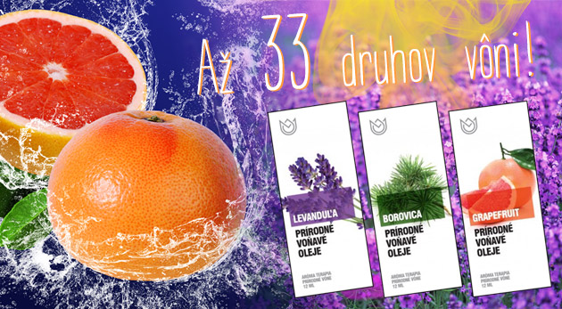 Vonné oleje a prírodné éterické oleje - balík 5ks