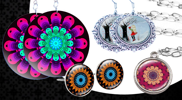 Ručne vyrábané šperky s originálnou potlačou