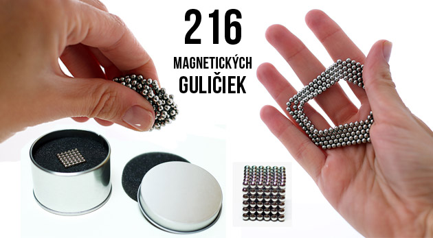Hlavolam NeoCube - 216 magnetických guľôčok