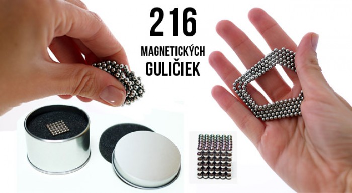 Hlavolam NeoCube - 216 magnetických guľôčok