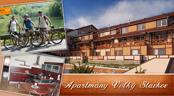 Tatranských 8 dní vo Veľkom Slavkove v priestranných apartmánoch + požičanie bicyklov a fľaša sektu.