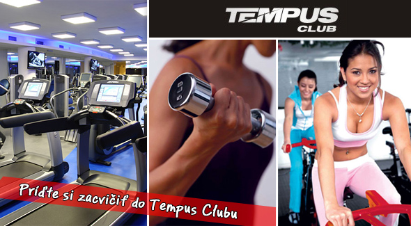 Vstup do fitness centra + iontový nápoj na doplnenie energie. Príďte si zacvičiť do Tempus Clubu Košice.