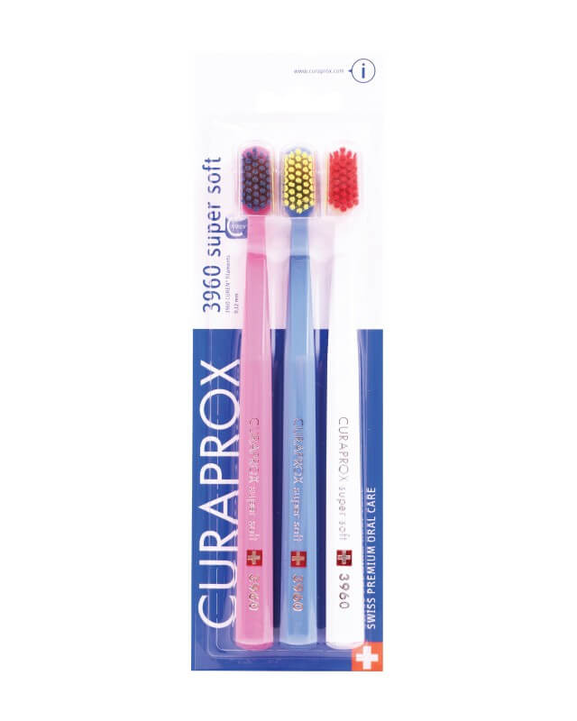 Curaprox 3960 super soft zubné kefky trojbalenie - typ 2