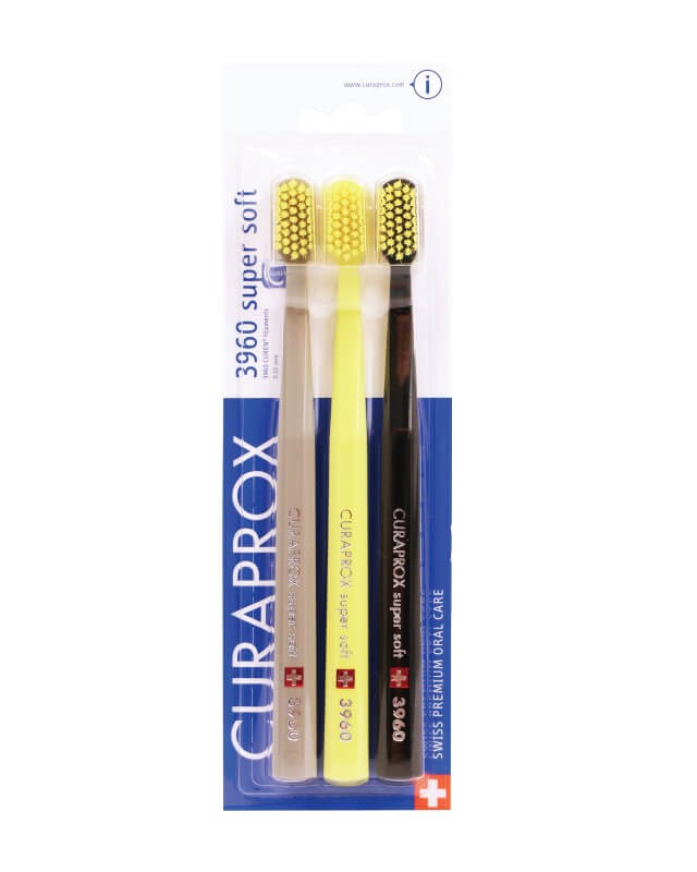 Curaprox 3960 super soft zubné kefky trojbalenie - typ 3