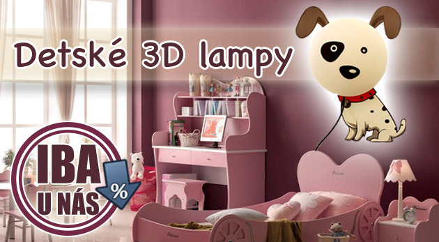 Dizajnové nástenné detské lampy