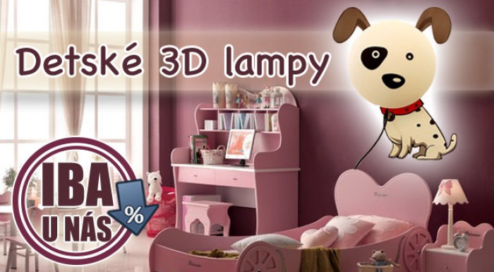 Dizajnové nástenné detské lampy