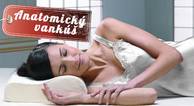 Anatomický vankúš pre kvalitný spánok