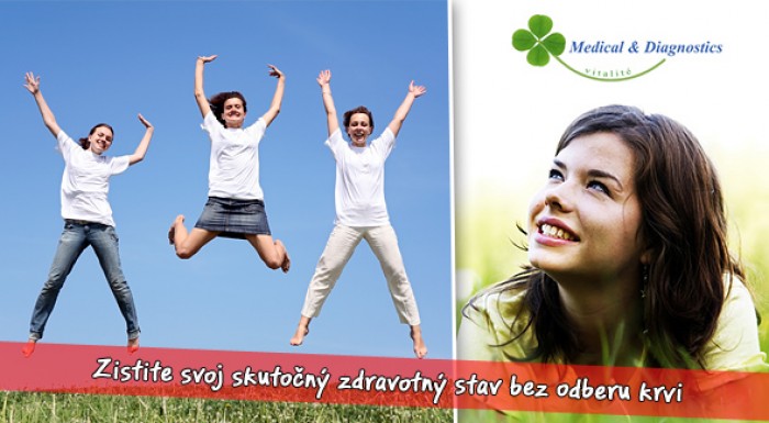 Komplexná diagnostika vášho zdravotného stavu pomocou neinvazívnej analýzy krvi AMP.