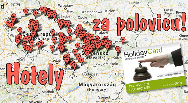 HolidayCard – prenocujte v SR a ČR za polovicu