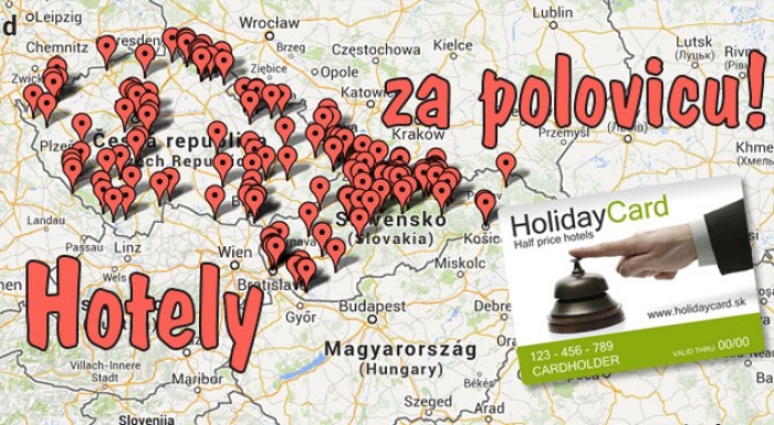 HolidayCard – prenocujte v SR a ČR za polovicu