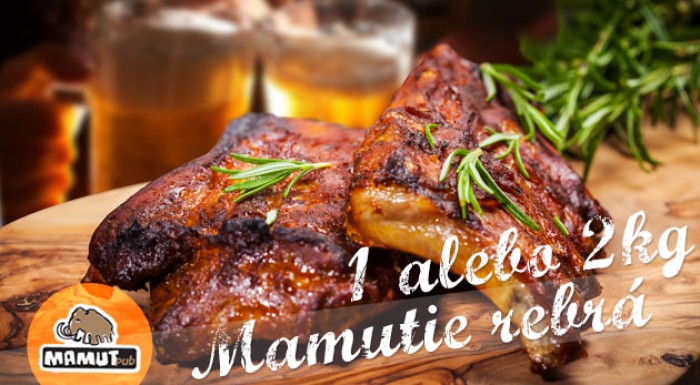 Grilované rebierka v Mamut pube