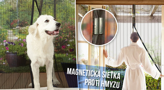 Samozatváracia sieťka na dvere proti hmyzu