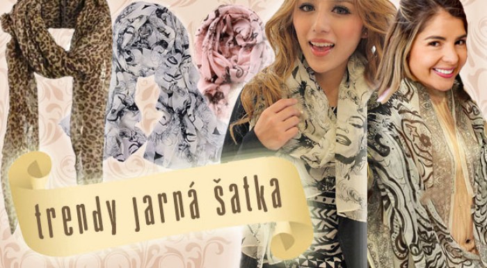 Tredny jarná šatka - 3 druhy a viacero farieb