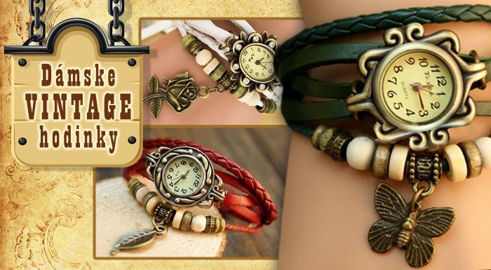 Dámske hodinky s remienkom v štýle VINTAGE