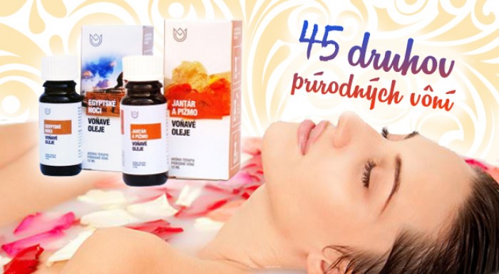 Jemné prírodné a vonné éterické oleje - balík 6 ks