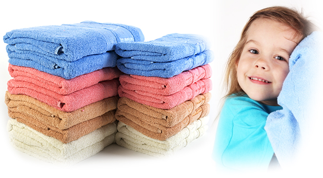 Set štyroch froté uterákov