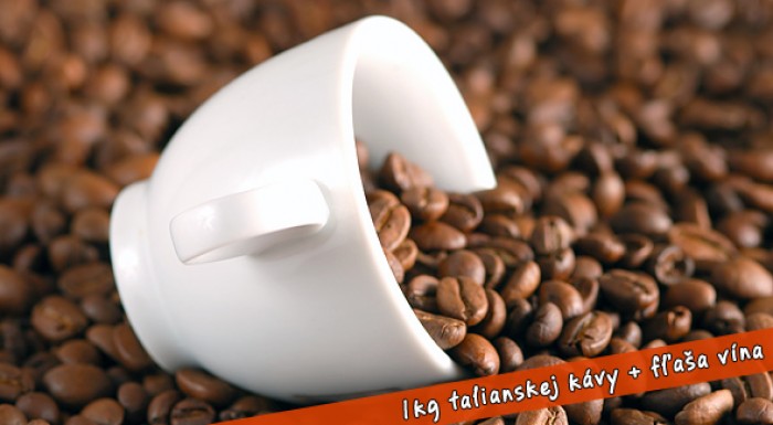 1 kg pravej talianskej kávy Caffe la Messicana Piacenza Gusto Forte + bonus fľaša vína zdarma.