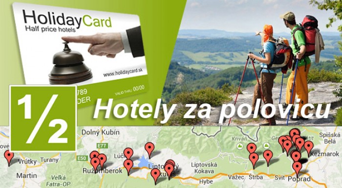 HolidayCard – prenocujte v SR a ČR za polovicu