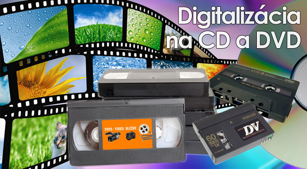 Profesionálna digitalizácia na DVD alebo CD