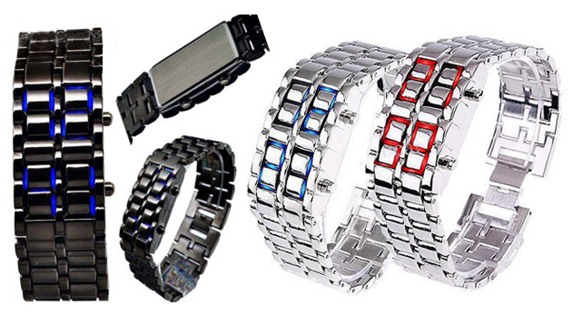 Jedinečné LED hodinky Iron Samurai