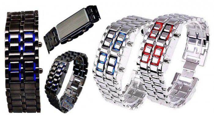 Jedinečné LED hodinky Iron Samurai