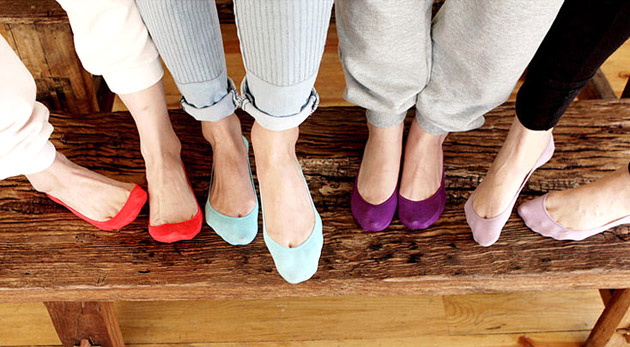 Bavlnené ponožky do balerínok