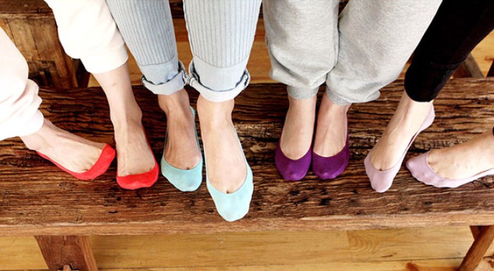 Bavlnené ponožky do balerínok