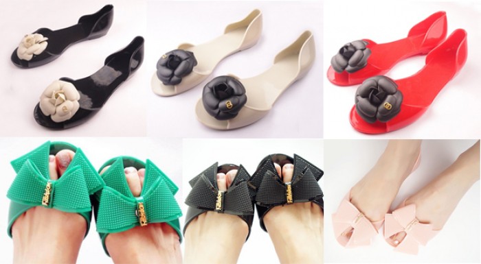 Gumené baleríny vo sviežich farebných kombináciách