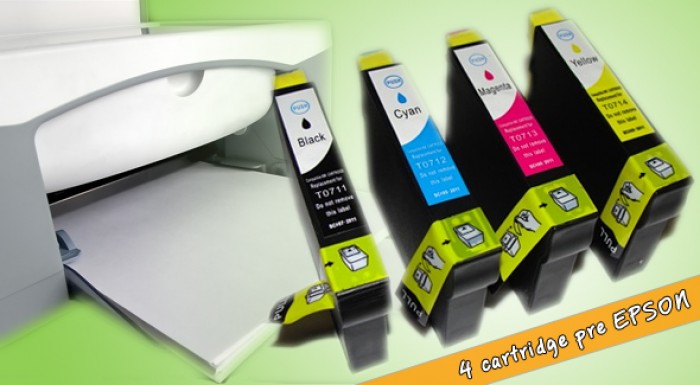 4ks cartridge náplní pre tlačiarne EPSON 