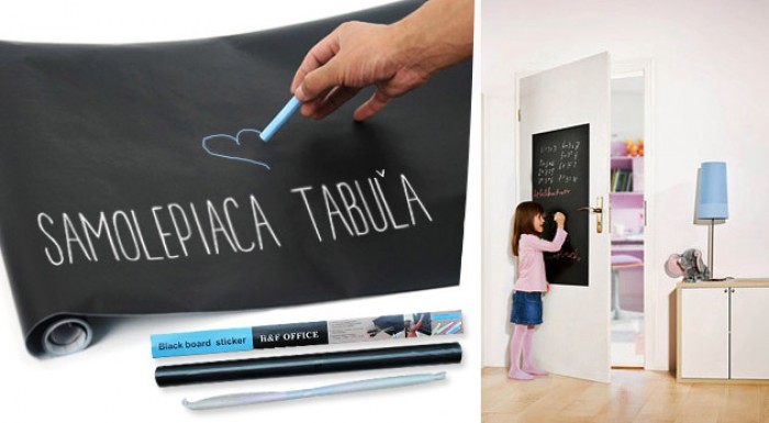 Samolepiaca tabuľa na písanie kriedou