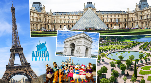 Letecký poznávací zájazd do Paríža a Disneylandu