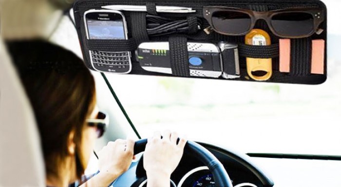 Organizér do auta na slnečnú clonu