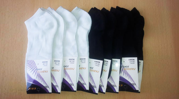 Ponožky dámske - 5 párov, veľkosť 35 - 38