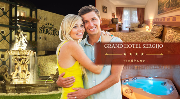  Relax v 4* GRAND BOUTIQUE HOTEL SERGIJO Piešťany